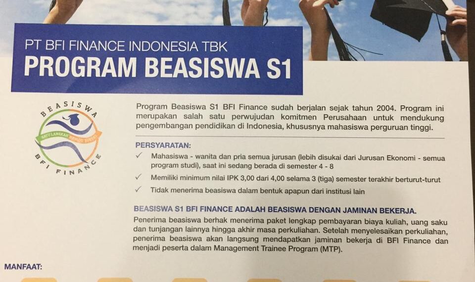 Beasiswa BFI – Des 2018