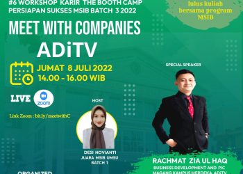 Workshop Karir : BC 6th day (AdiTV) – Juli 2022