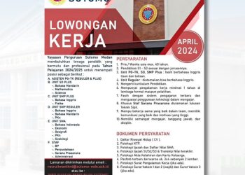 Loker di Yayasan Sutomo – April 2024