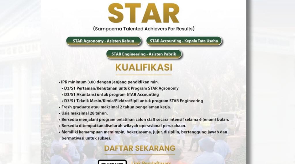 Vacancy Sampoerna Agro – Juni 2024