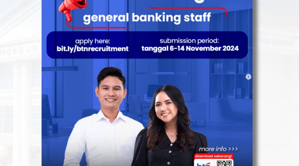 Peluang di Bank BTN – Nov 2024