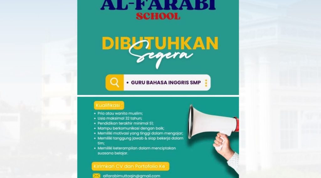 Loker Guru Alfarabi School – 3 Desember 2024