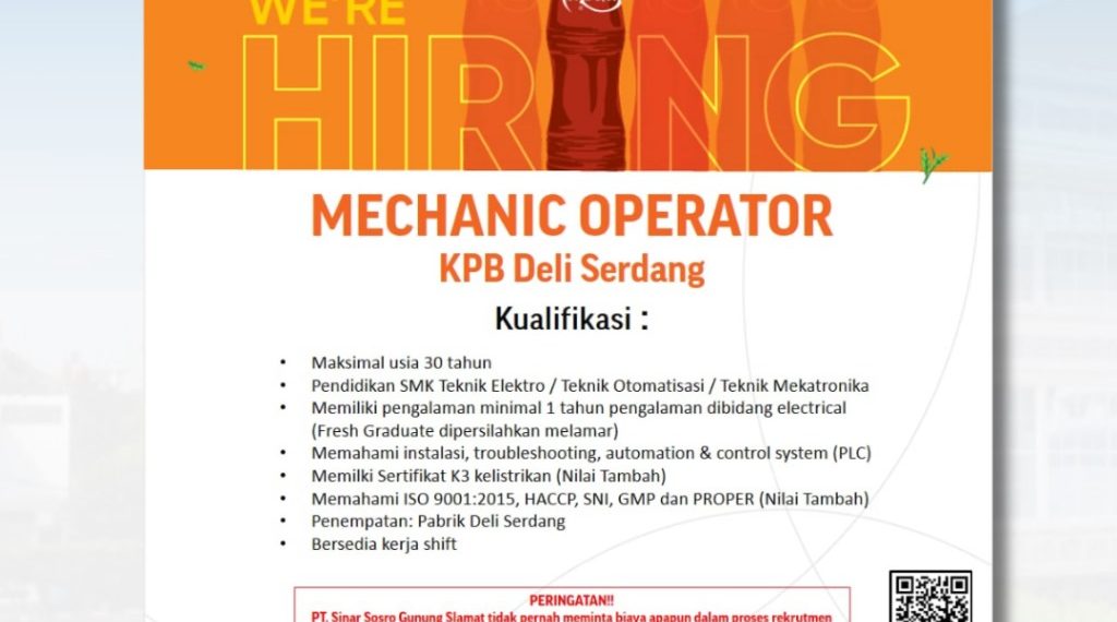 Loker di Sosro, Mayora & Lulu – Januari 2025