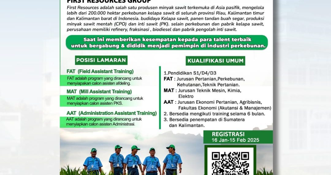 Loker di First Resources – Februari 2025