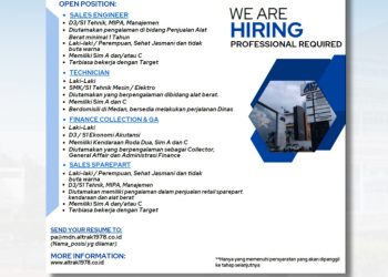 Loker di Altrak78 – Februari 2025