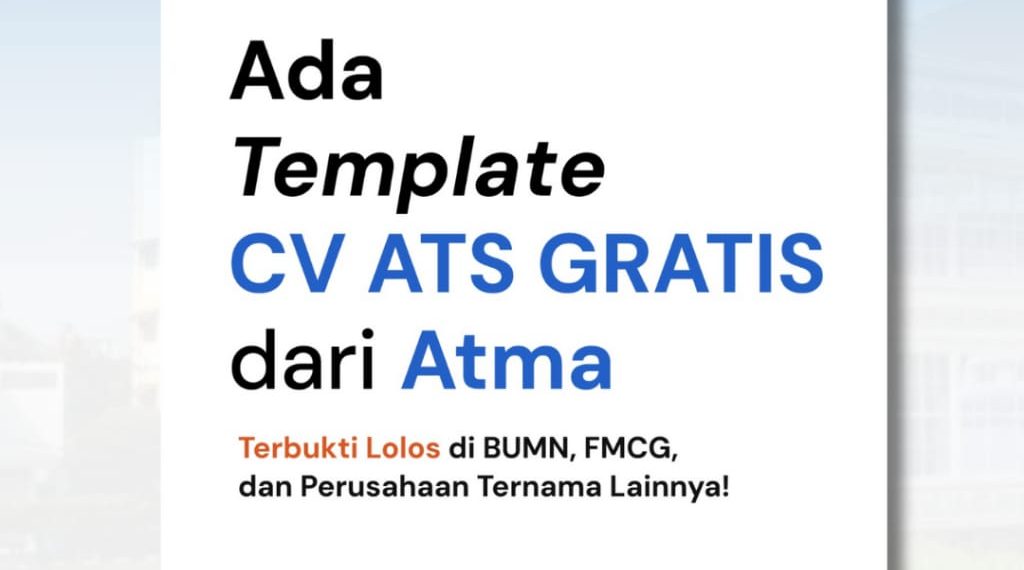 Melamar Kerja bersama ATMA