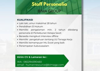 Loker di Bima Grup 2025