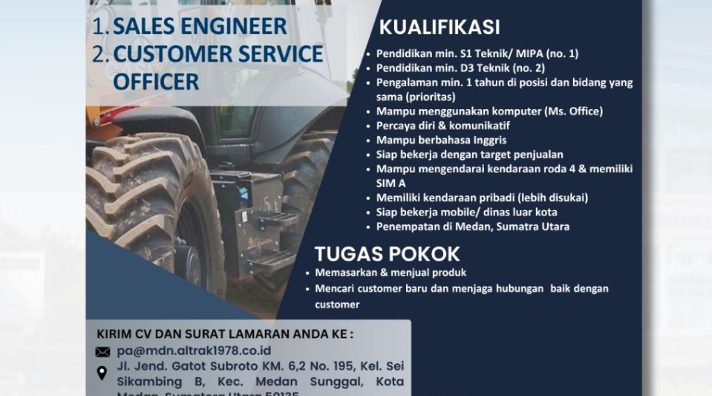 Loker Altrak78 – Juli 2025