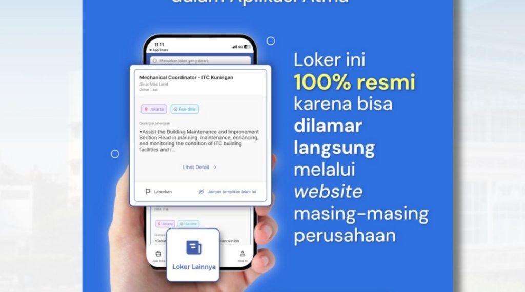 Info Kerja di Aplikasi Atma – Juli 2025