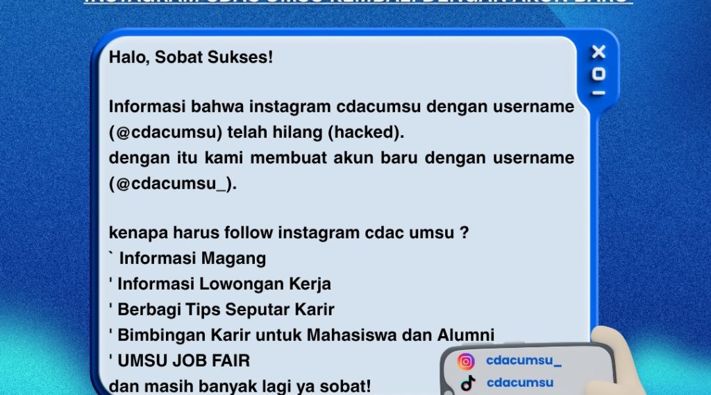 Pergantian Akun IG CDAC UMSU