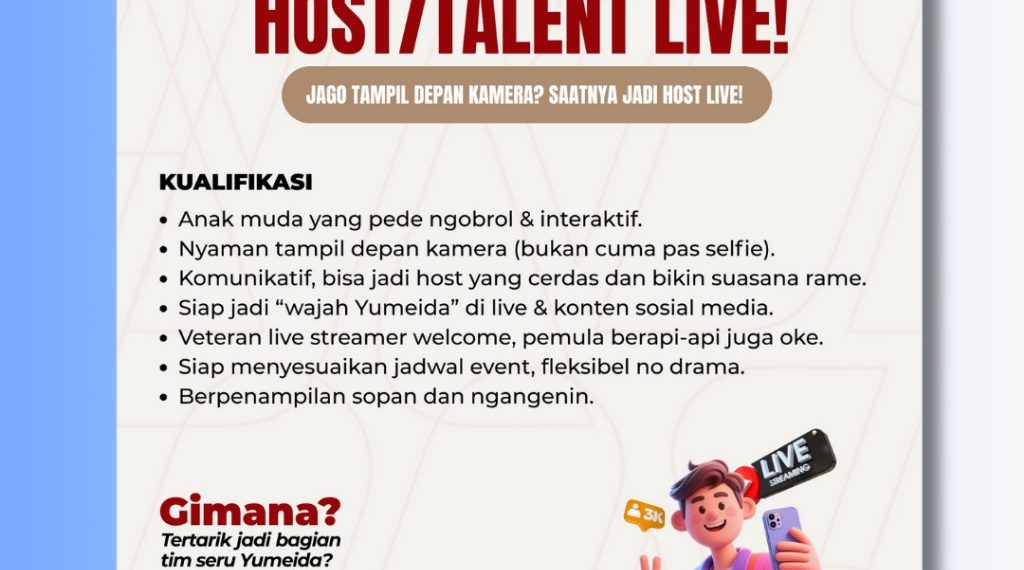 Loker di Yumeida – Sept 2025