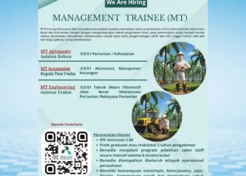 Loker MT di Prime Agri Resources 2026