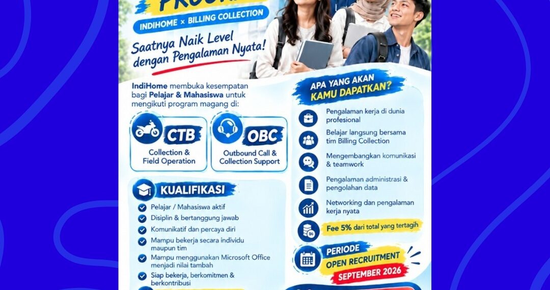 Internship Program di Indihome 2026